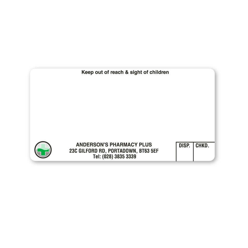 Gilford Road Labels Pharmacy Plus | EMT Healthcare
